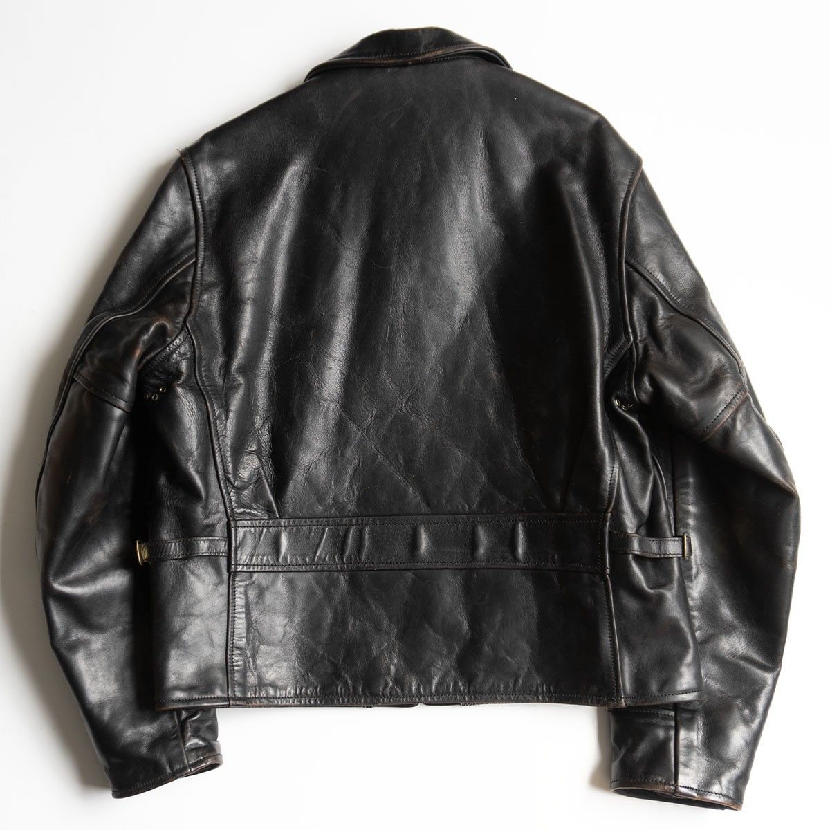 エアロレザー ハーフベルト ホースハイド 黒 サイズ36 楽天市場】エアロレザー AERO LEATHER ライダースジャケット
