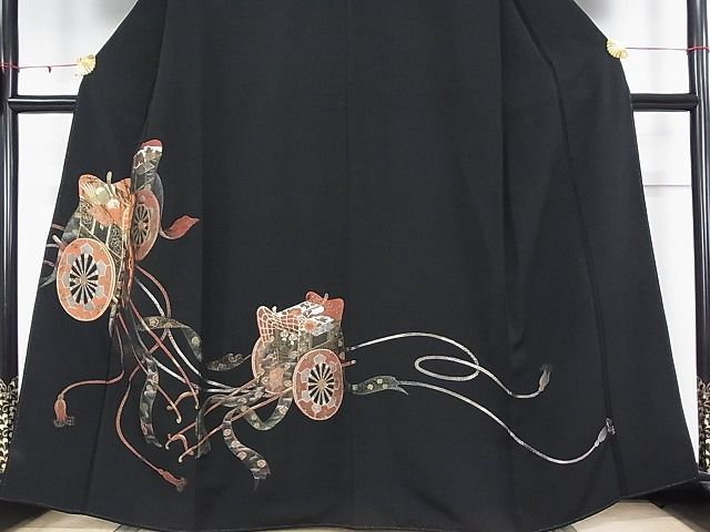 平和屋着物□豪華色留袖 刺繍 風景花文 暈し染め 金彩 正絹 逸品