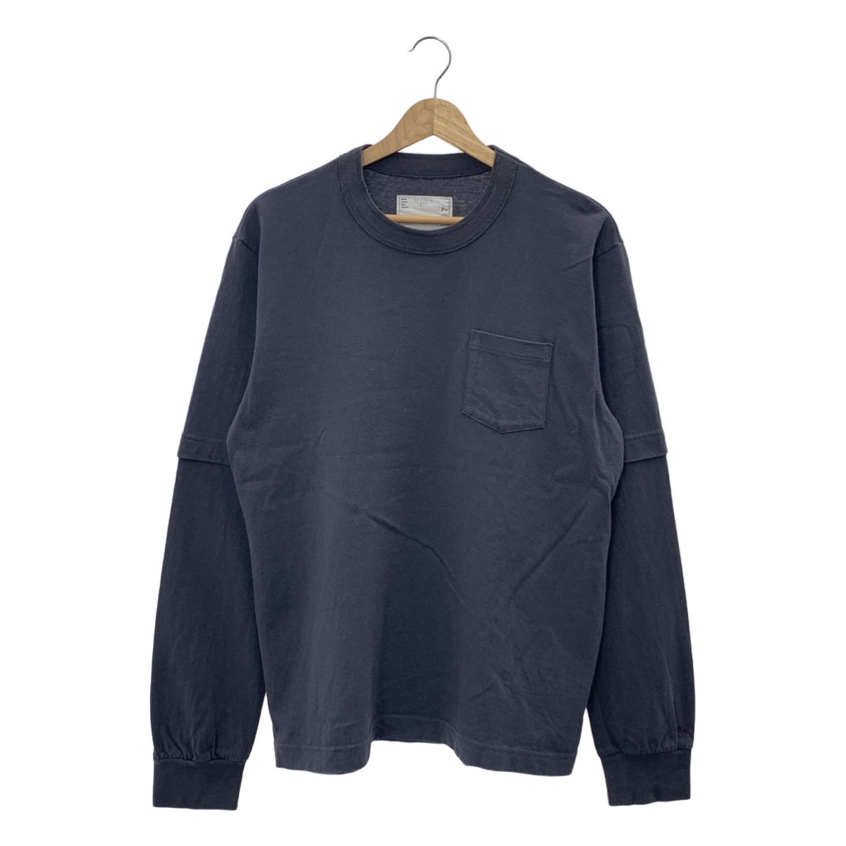 sacai サカイ バックプリーツシフォンTシャツ グレー 3 - メルカリ