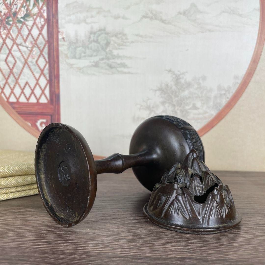 銅細工 盤竜香炉 博山炉 香道具 装飾品 工芸品 美術品 置物 銅製 香炉 盤竜博山炉 茶道具 香道具 装飾品 工芸品 置物 - メルカリ