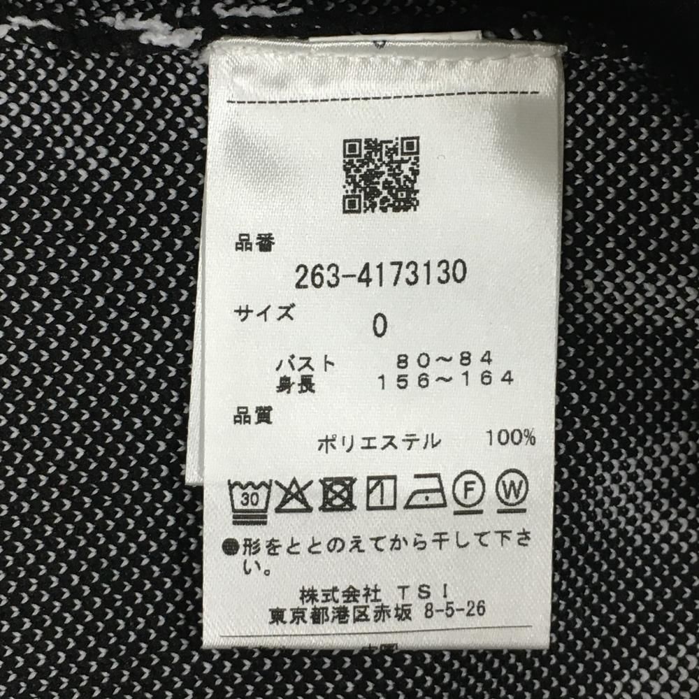 超 ジャックバニー ニットベスト 黒×白 ロゴ総柄 レディース 0 S ゴルフウェア モデル Jack Bunny LLC-HASEGAWATOSO_COM