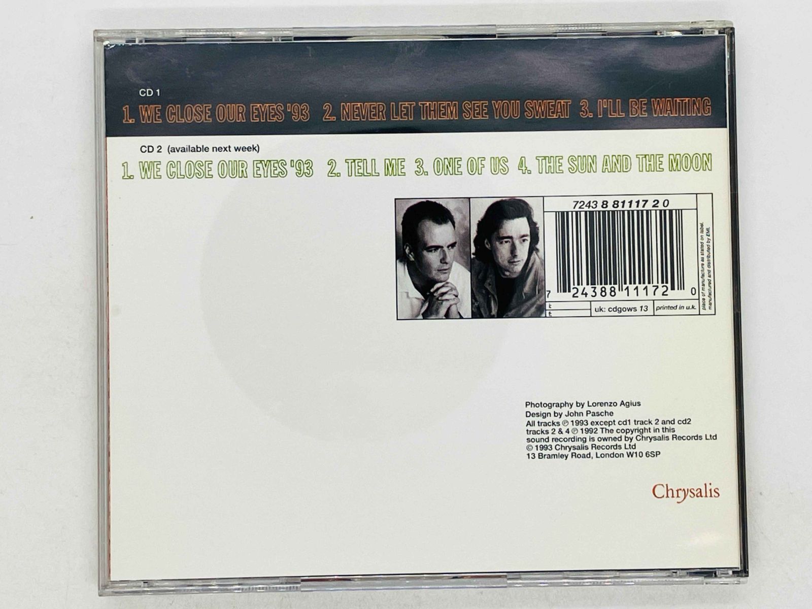 CD GO WEST WE / CLOSE OUR EYES '93 / ゴー・ウェスト クローズ