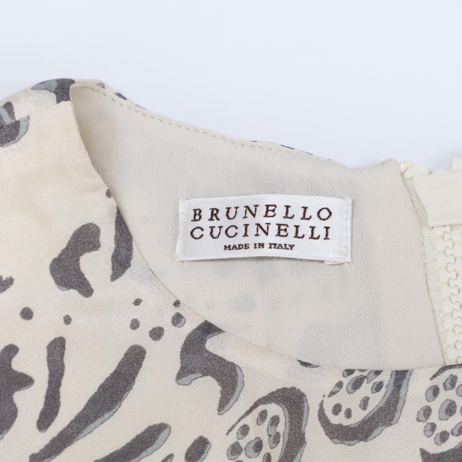 BRUNELLO CUCINELLI ブルネロクチネリ 【美品】シルク混 ティアード 