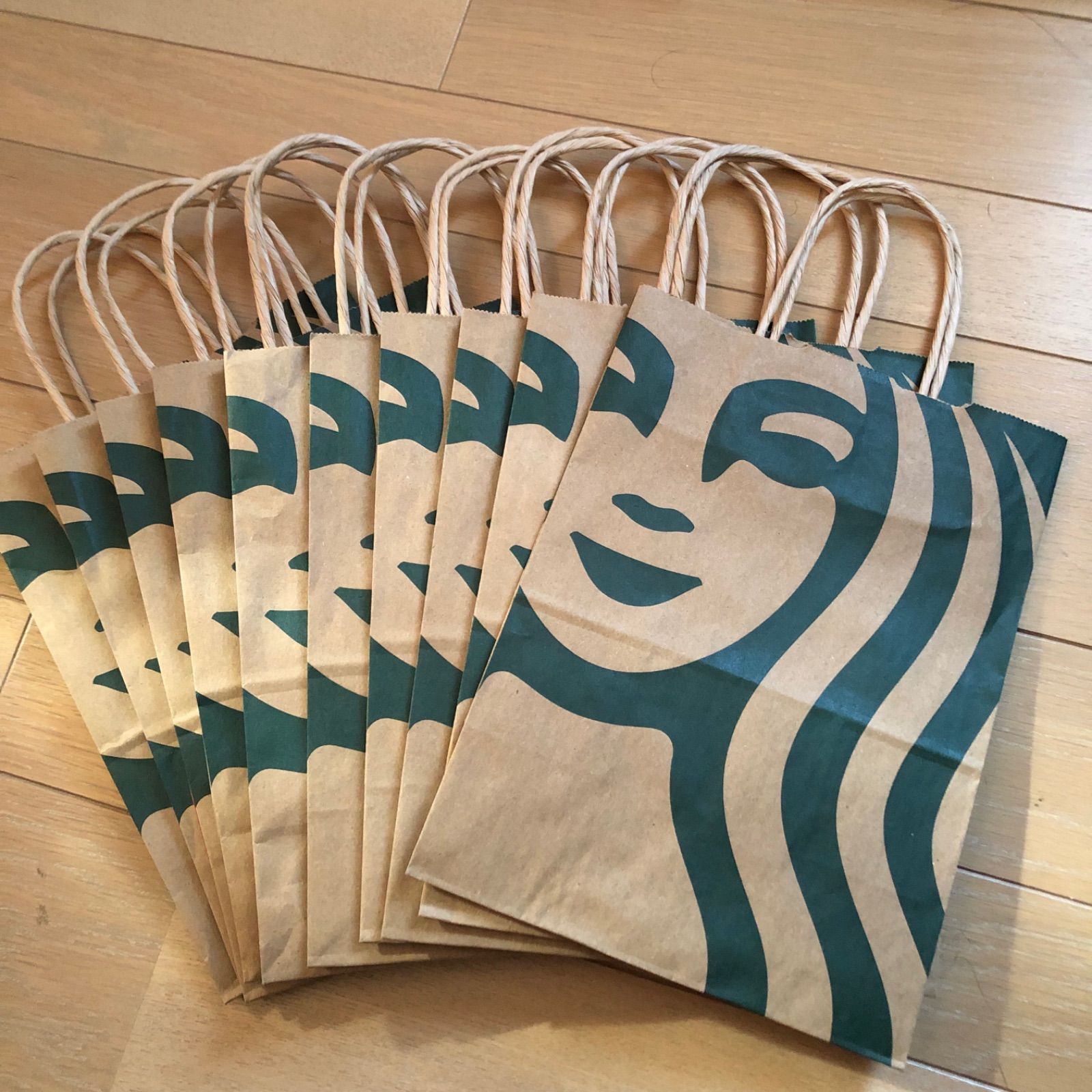 スターバックス ショップ袋 10枚 紙袋 スタバ STARBUCKS - メルカリ