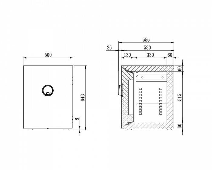 diplomatディプロマット社 セーフ BEYOND ビヨンド 耐火金庫 容量64L チタニウムブラック BY700TB MARWIL-DEMENAGEMENTS_CH