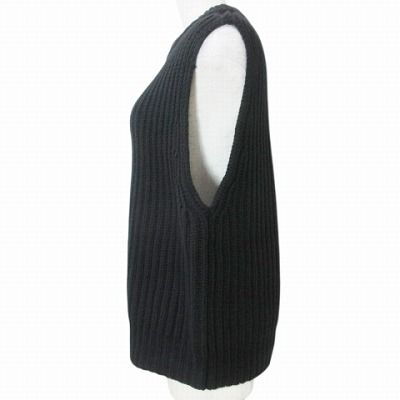 ハイク HYKE 美品 ニットベスト プルオーバー 厚手 ウール 1 S 黒 ブラック X レディース ハイク HYKE 美品 ニットベスト プルオーバー 厚手 ウール 1 S