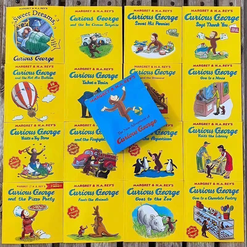 ◯おさるのジョージ　英語絵本セット　14冊 英語 絵本 おさるのジョージ Curious George's Box of Books BOX