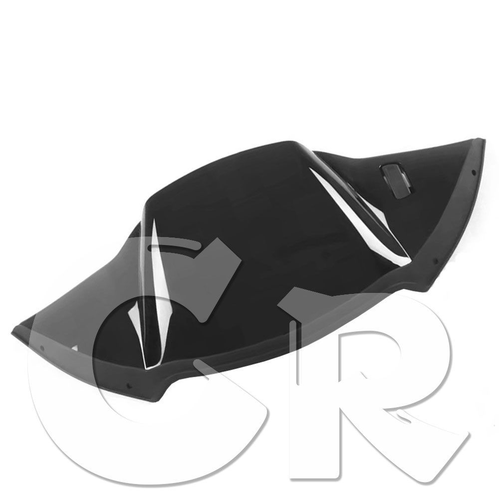 ハーレー ダビッドソン ロード グライド ウルトラ FLTRUSE FLTRU FLTRX FLTRXS FLTRT FLTRXSE FLTRK FLTRKSE FLTRXST フロント フェアリングダクト ウインドシールドスポイラー ブラック 光沢黒 パーツ
