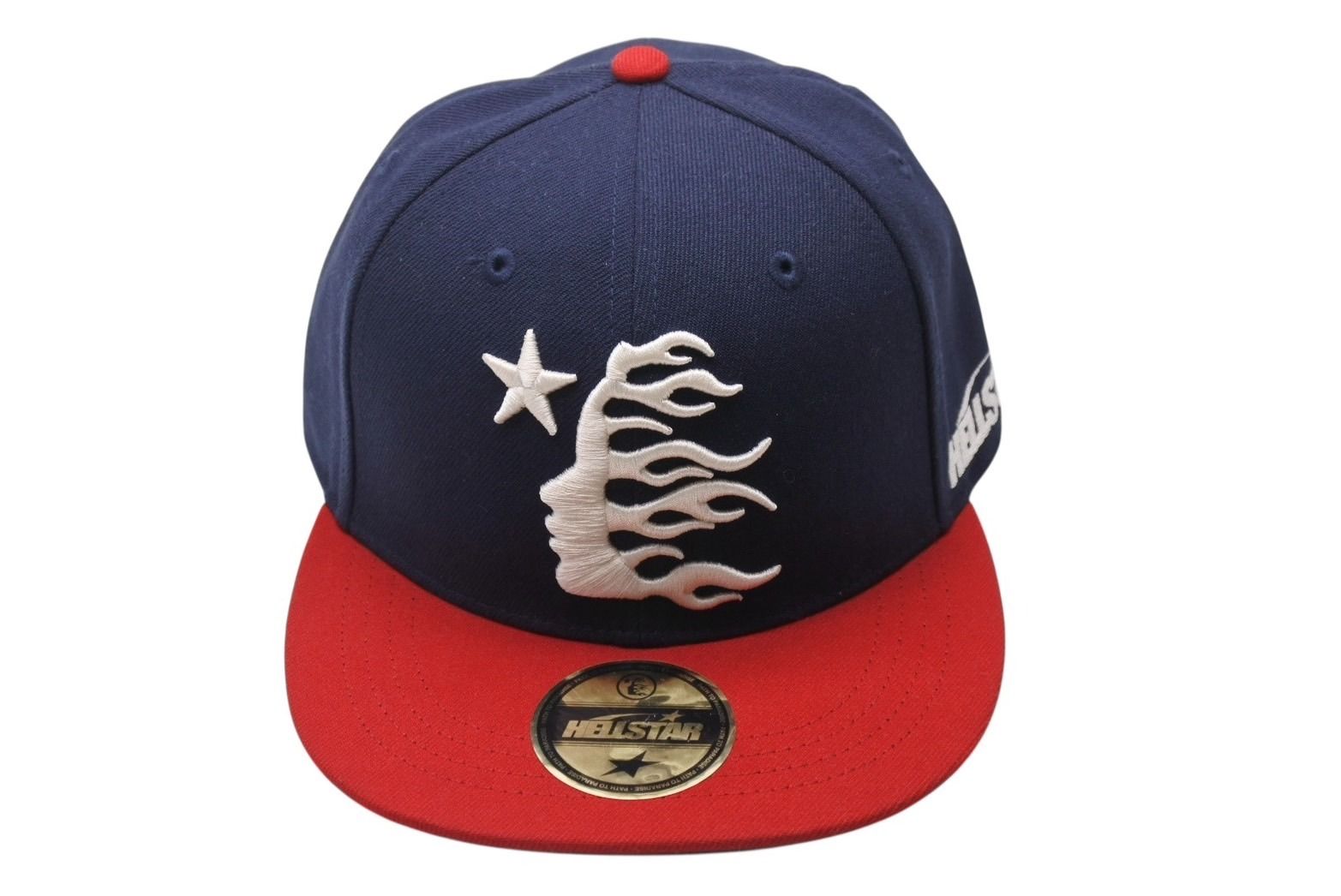 Hellstar ヘルスター BaseballCap ベースボールキャップ 帽子 CHINA製 ネイビー ホワイト レッド サイズ7 1|2 4b001416