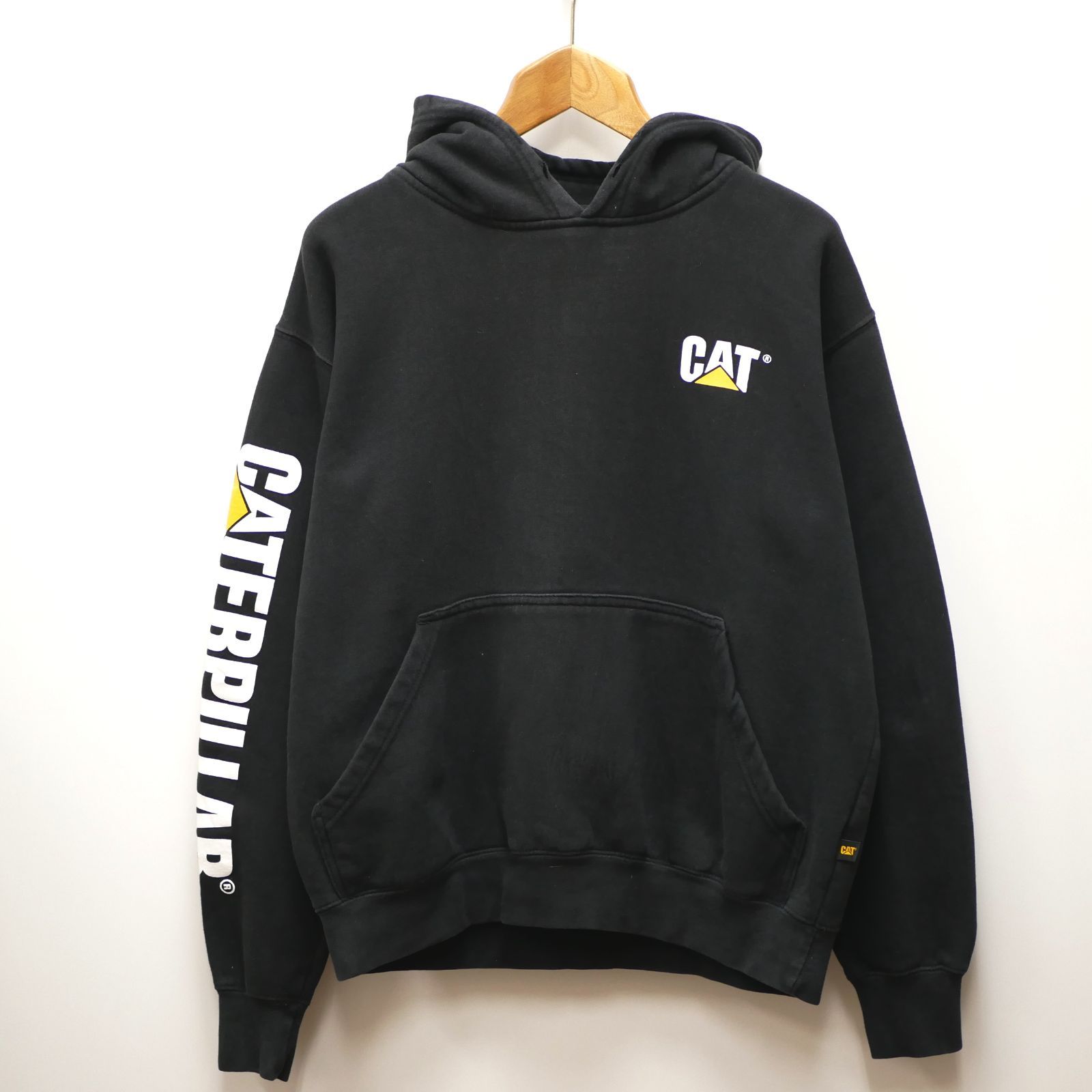 CATERPILLAR キャタピラー 企業ロゴ プルオーバーパーカー M 古着