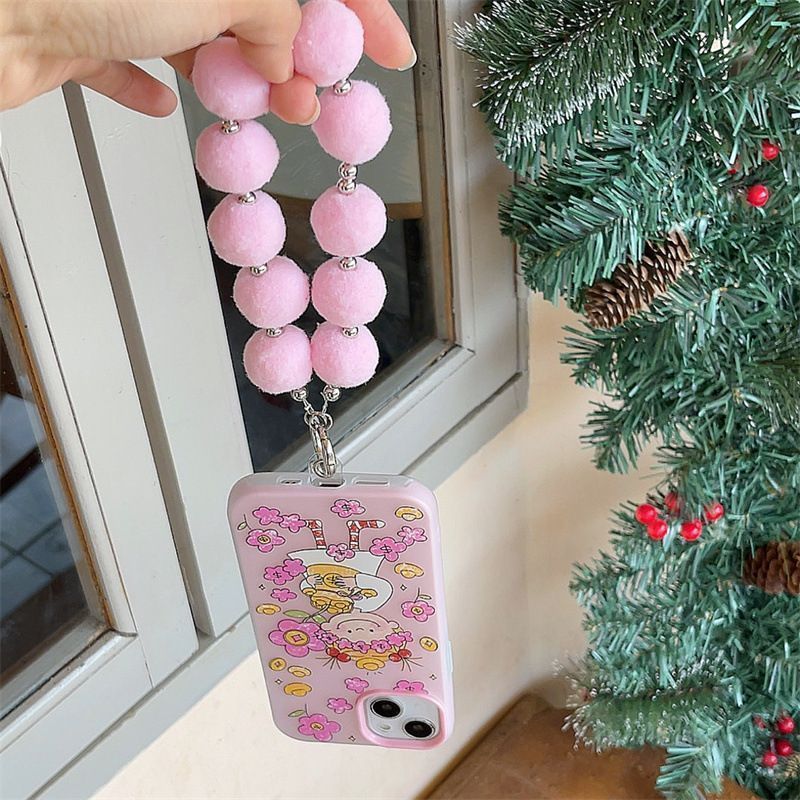 cocoちゃん iPhone16ケース iphoneケース ストラップ付き ハード