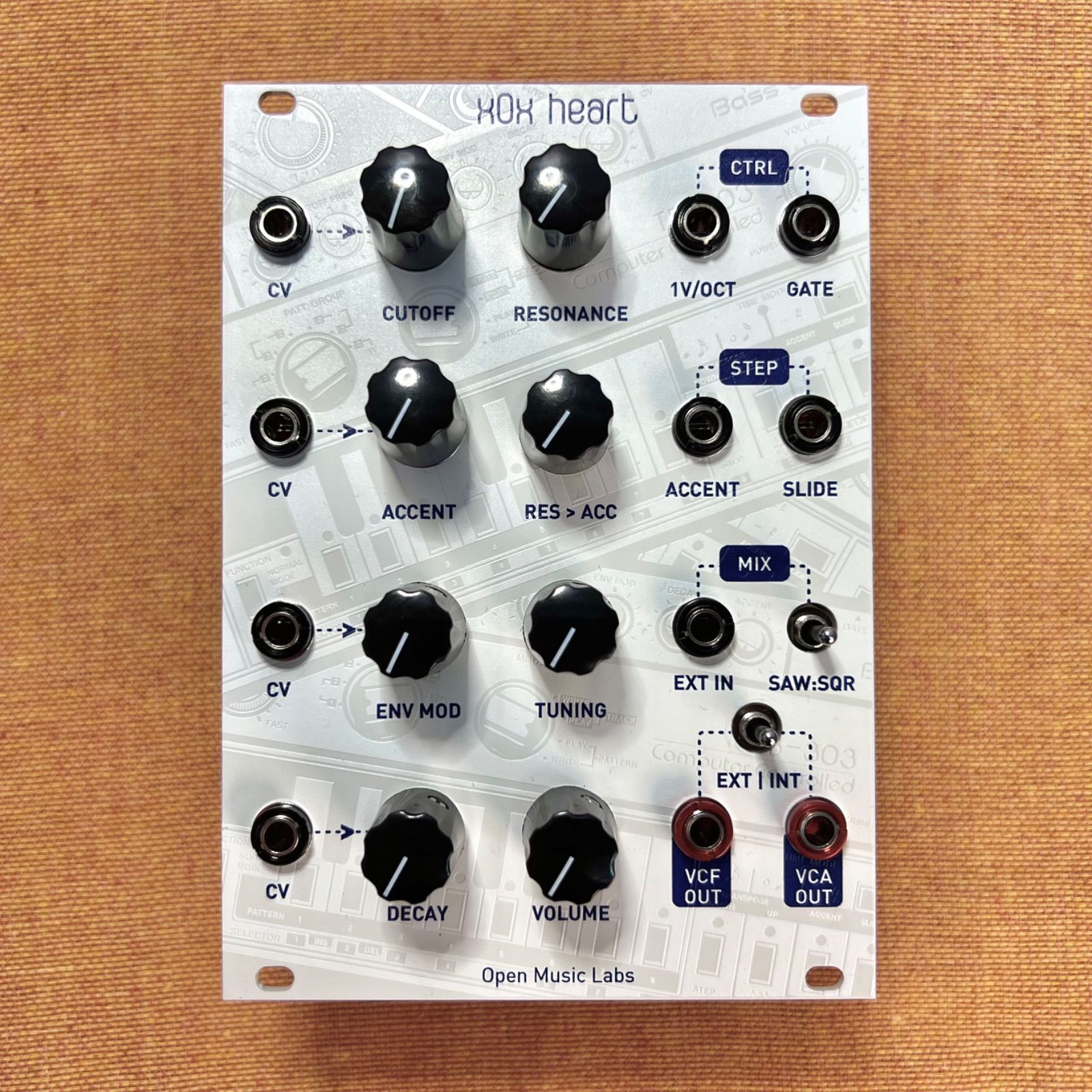 x0x heart モジュラーシンセサイザー　TB 303 ベースライン x0x-heart モジュラーシンセユーロラックtb-303 ベースライン