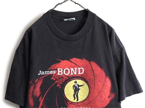 【お得なクーポン配布中!】 90s USA製 007 ジェームスボンド 半袖Tシャツ L 映画 ムービー L