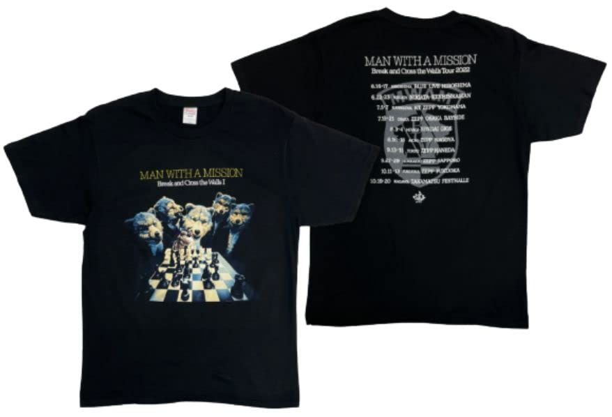 MAN WITH A MISSION マンウィズアミッション 公式グッズ 2025 B.C.Wツアーフォト Tシャツ A L L