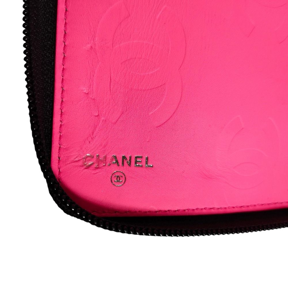 【中古】CHANEL シャネル カンボンライン ココマーク長財布 オーガナイザー 良品 CHANEL シャネル レザー カンボンライン オーガナイザー ココ
