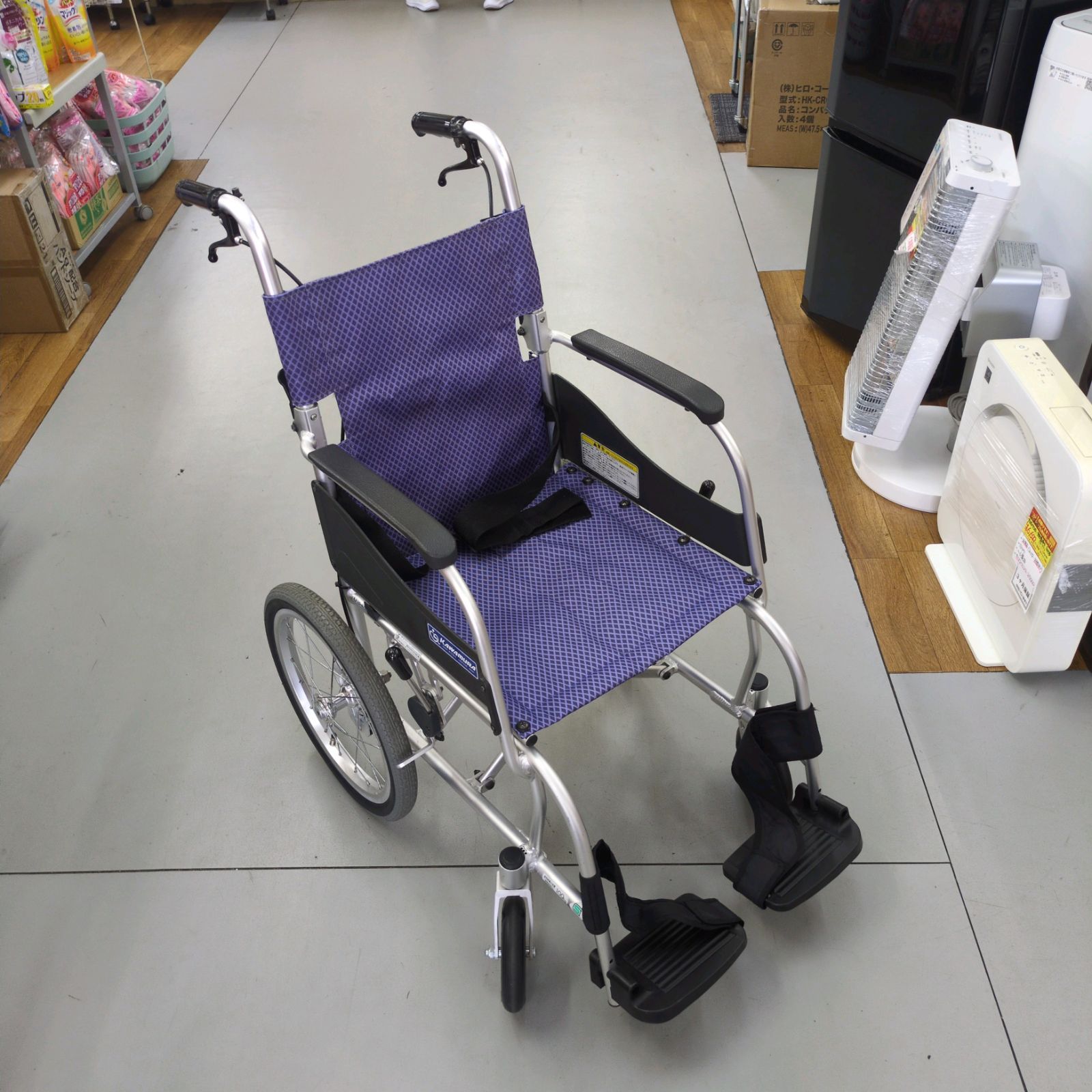 J578 比較的キレイ 車いす 介助式 カワムラ KF22-40SB