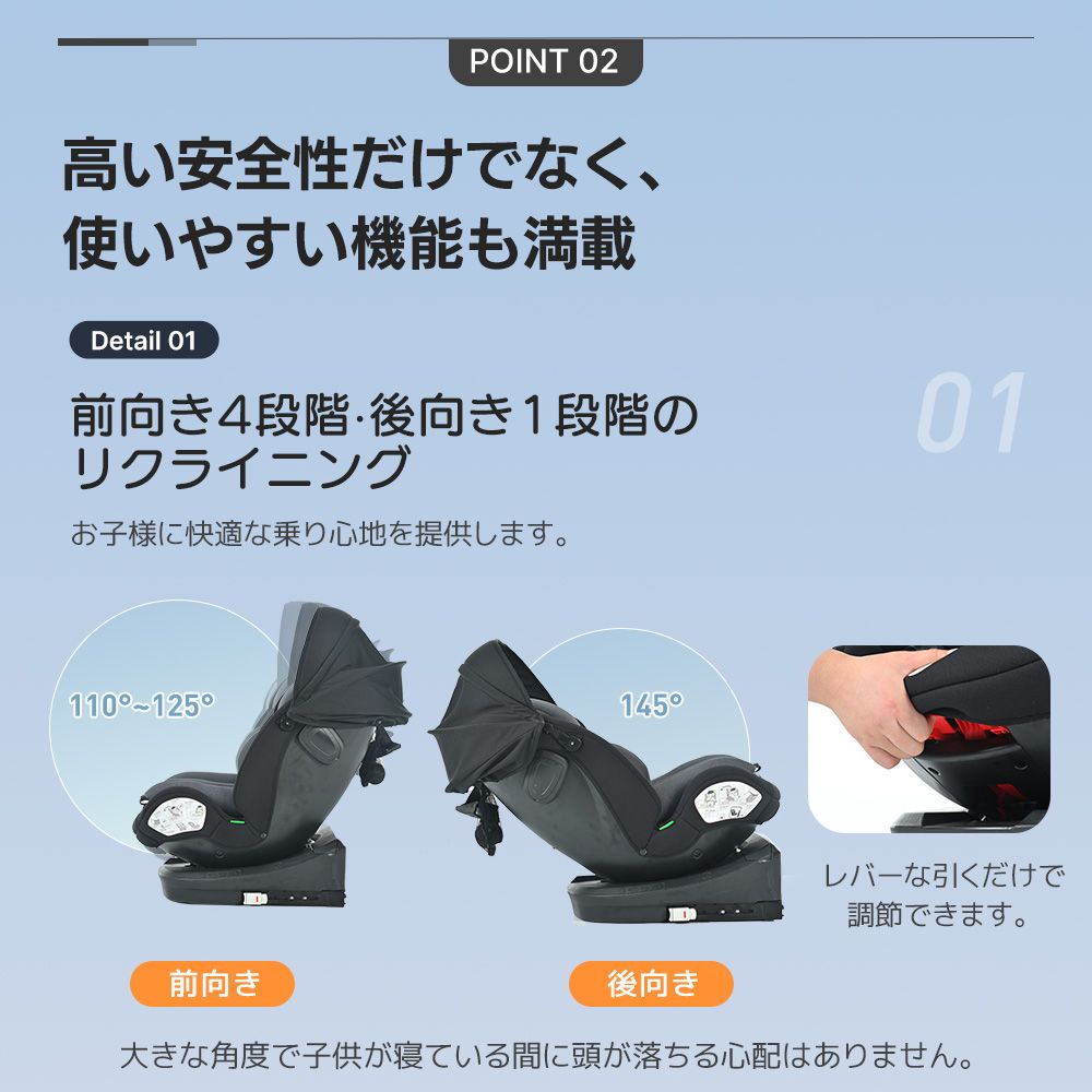 ISOFIX 0歳～12歳