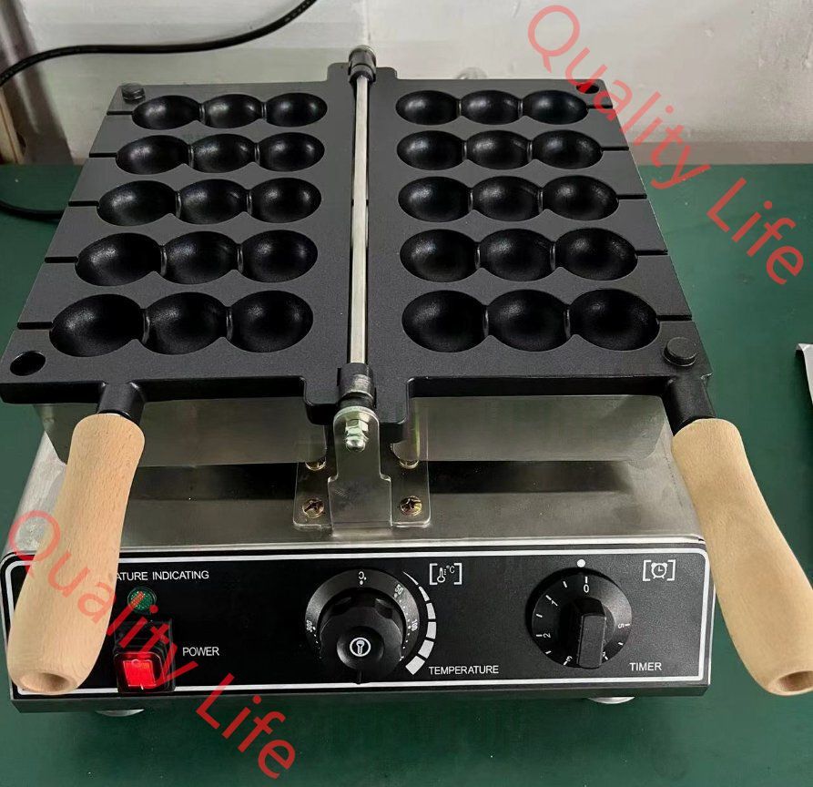 串焼き エッグ バブル ベビーカステラメーカー ケーキ 5串 15ピース 単相 100V|業務用|厨房機器