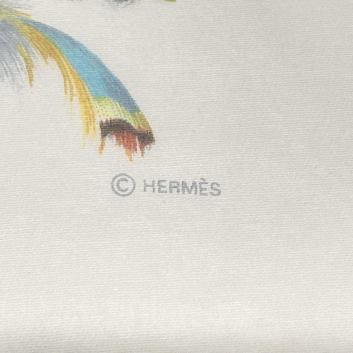 HERMES(エルメス) スカーフ美品 カレ90 ライトブルー×ネイビー