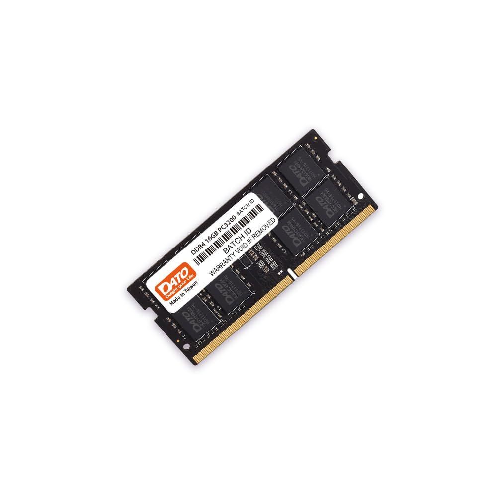 16GB DATO(ダト) ノートPC用メモリ 16GB DDR4 3200MHz JEDEC準拠 PC4-25600 CL22 SODIMM 1.2V 260ピン 非ECC SO-DIMM ノートパソコン RAM メモリモジュール メーカー3 台湾製