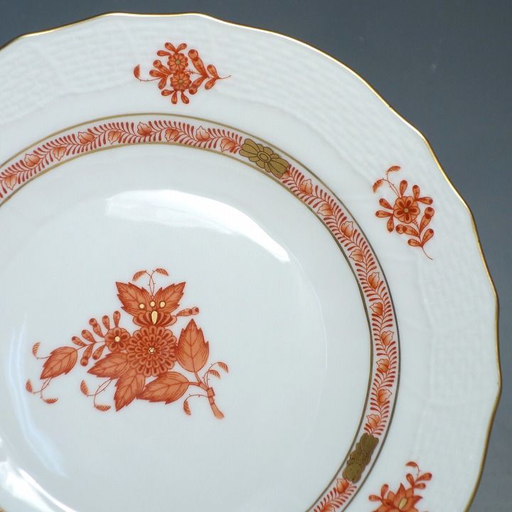 ヘレンド アポニー オレンジ 平皿8枚セット 【公式通販】