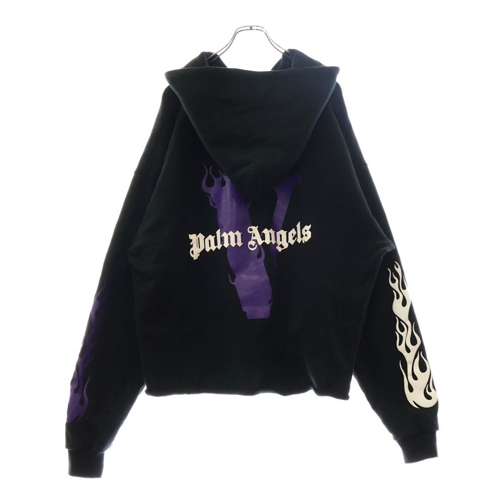 ★値下げ★USA製★VLONE Palm Angels コラボ パーカー XL New VLONE x Palm Angels Hoodie Black Purple 100% Authentic Fast