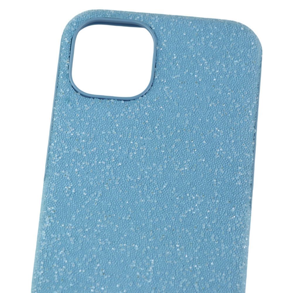 スワロフスキー】クリスタル iPhone13ケース ライトブルー Swarovski