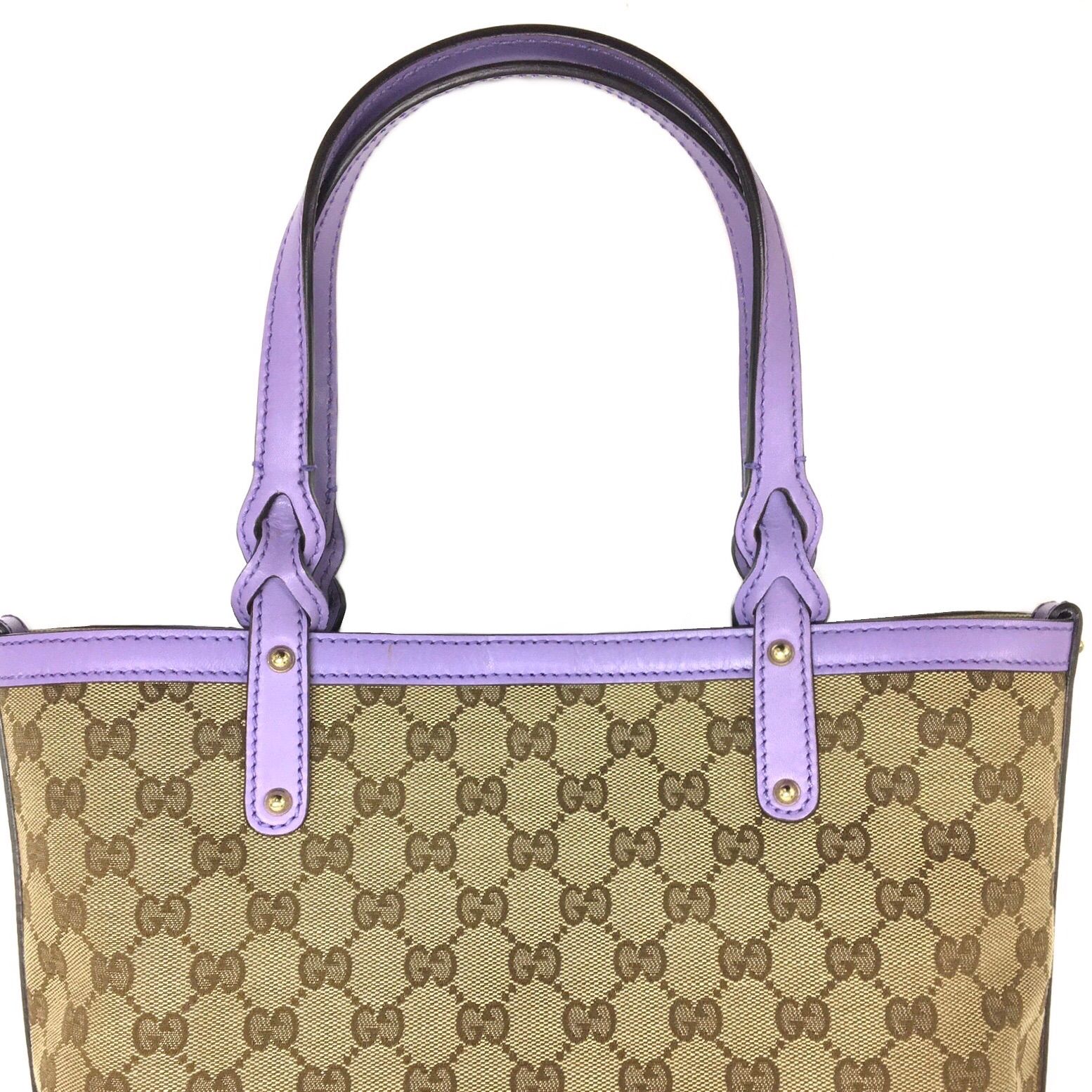 みちっち様専用】GUCCI グッチ トートバッグ GGキャンバス×レザー 紫