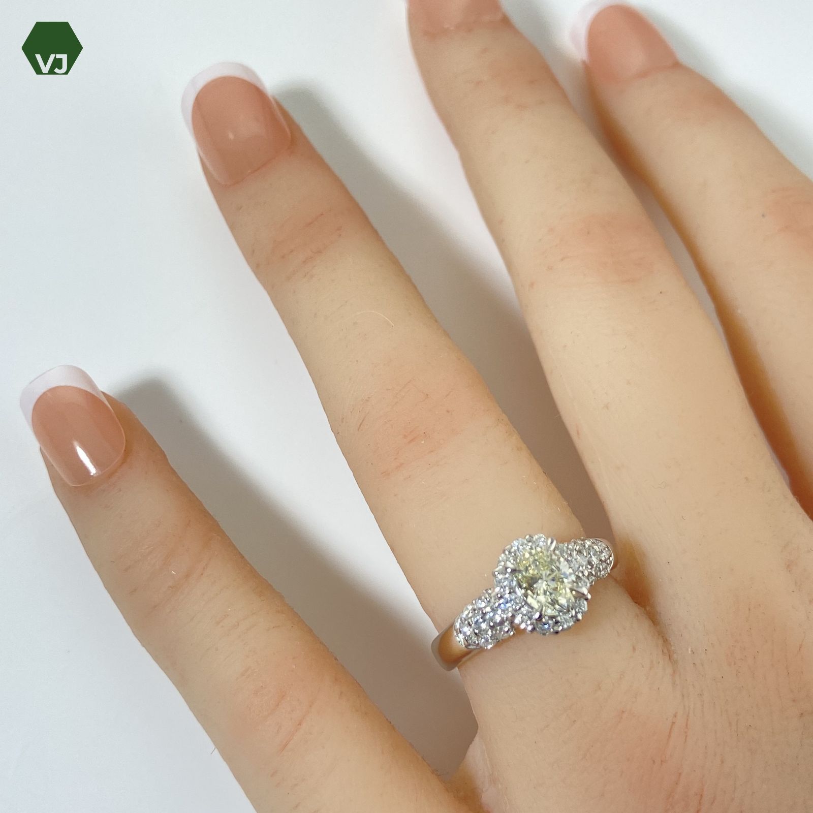 15‐3】ダイヤモンド リング D1.099ct【中古】【PT900 】【10.5号】☆By 