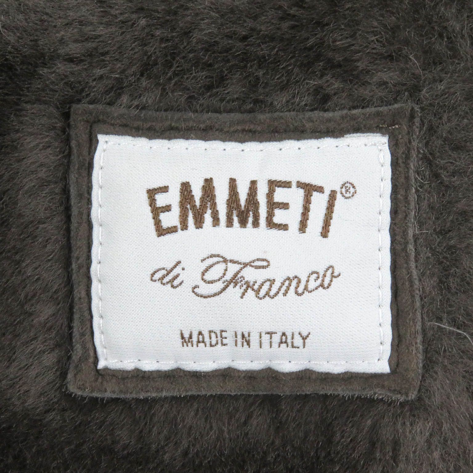 美品□EMMETI エンメティ ムートン ラムレザーパイピング ラクーンファーフーデッド ダウンジャケット カーキ 44 イタリア製 正規品 美品□EMMETI エンメティ ムートン ラムレザーパイピング ラクーン