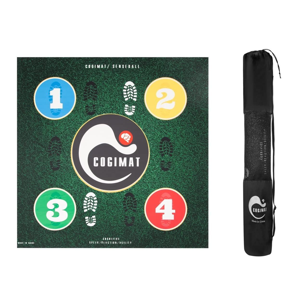 Sense Ball トレーニングマット COGI MAT コギマット 収納ケース付 サッカー バスケット テニス ボクシング ヨガ などのフットワークのトレーニングに！ (ブルー) [ブルー]