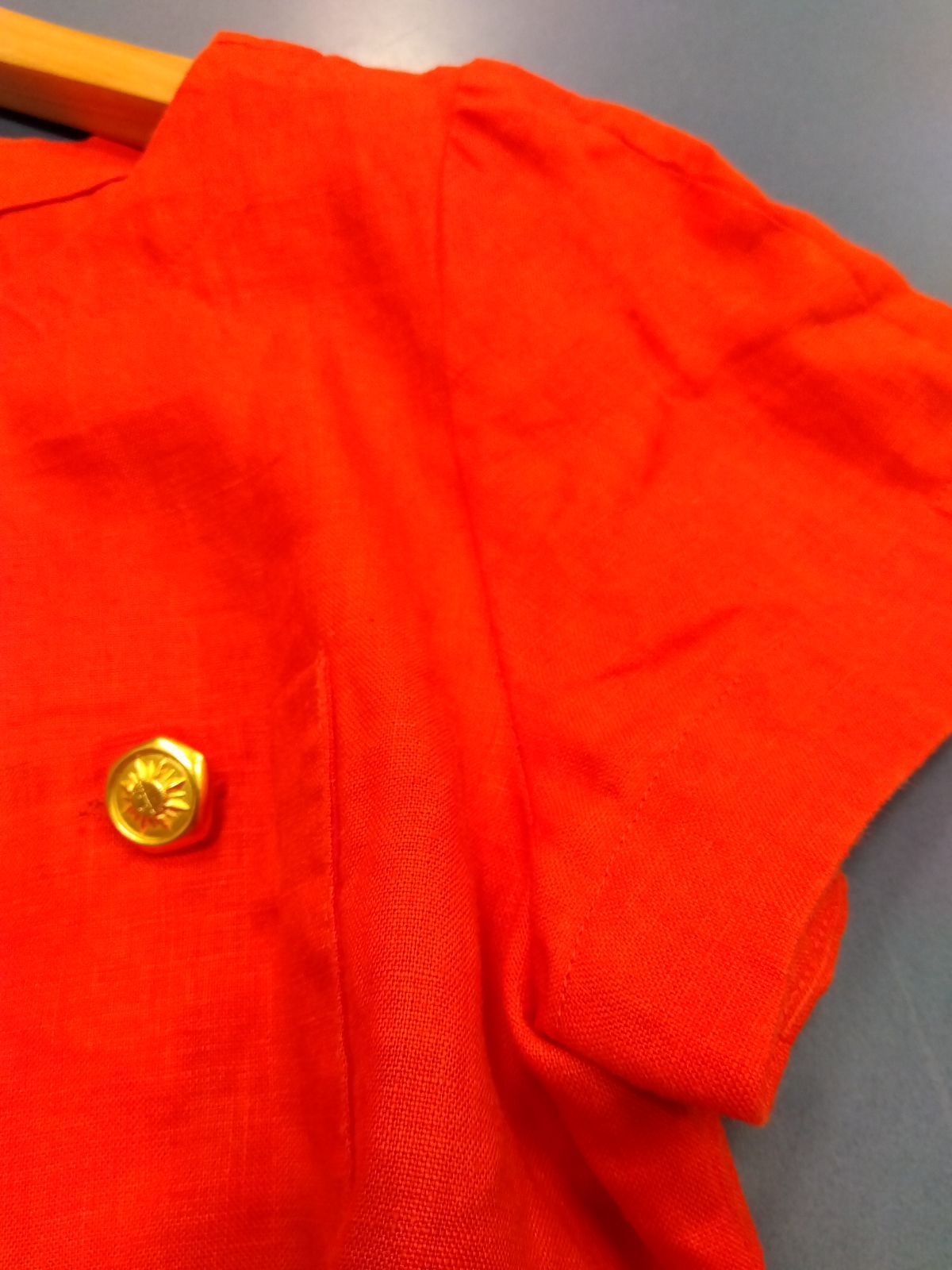 美品　49AV.ジュンコシマダ　夏服　リネントップス　サイドスリット　38 美品 49AV.ジュンコシマダ 夏服 リネントップス サイドスリット