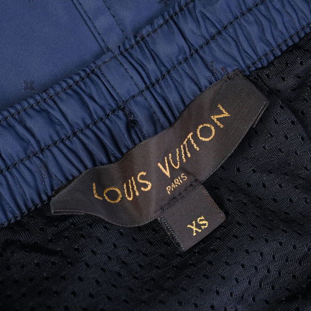 LOUIS VUITTON 水着 XS ネイビー LOUIS VUITTON モノグラム スイムウェア ハーフパンツ 水着 XS