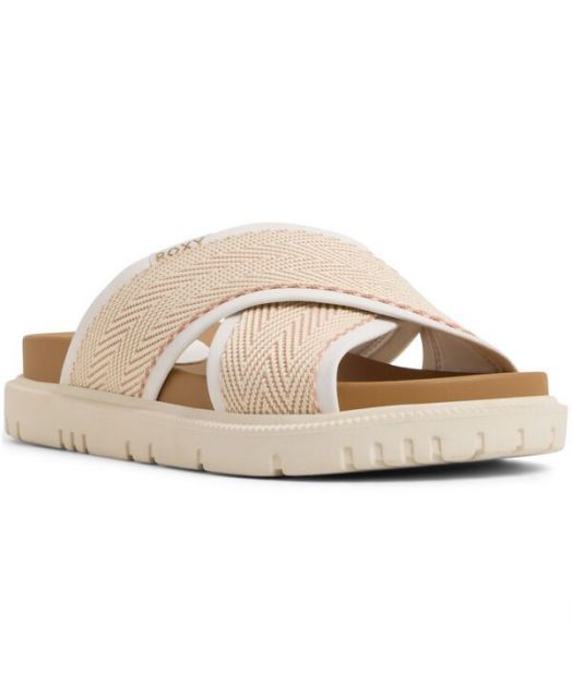 【送料無料】 ロキシー レディース サンダル シューズ Women's Capri Round Toe Flat Sandals White/Light Pink