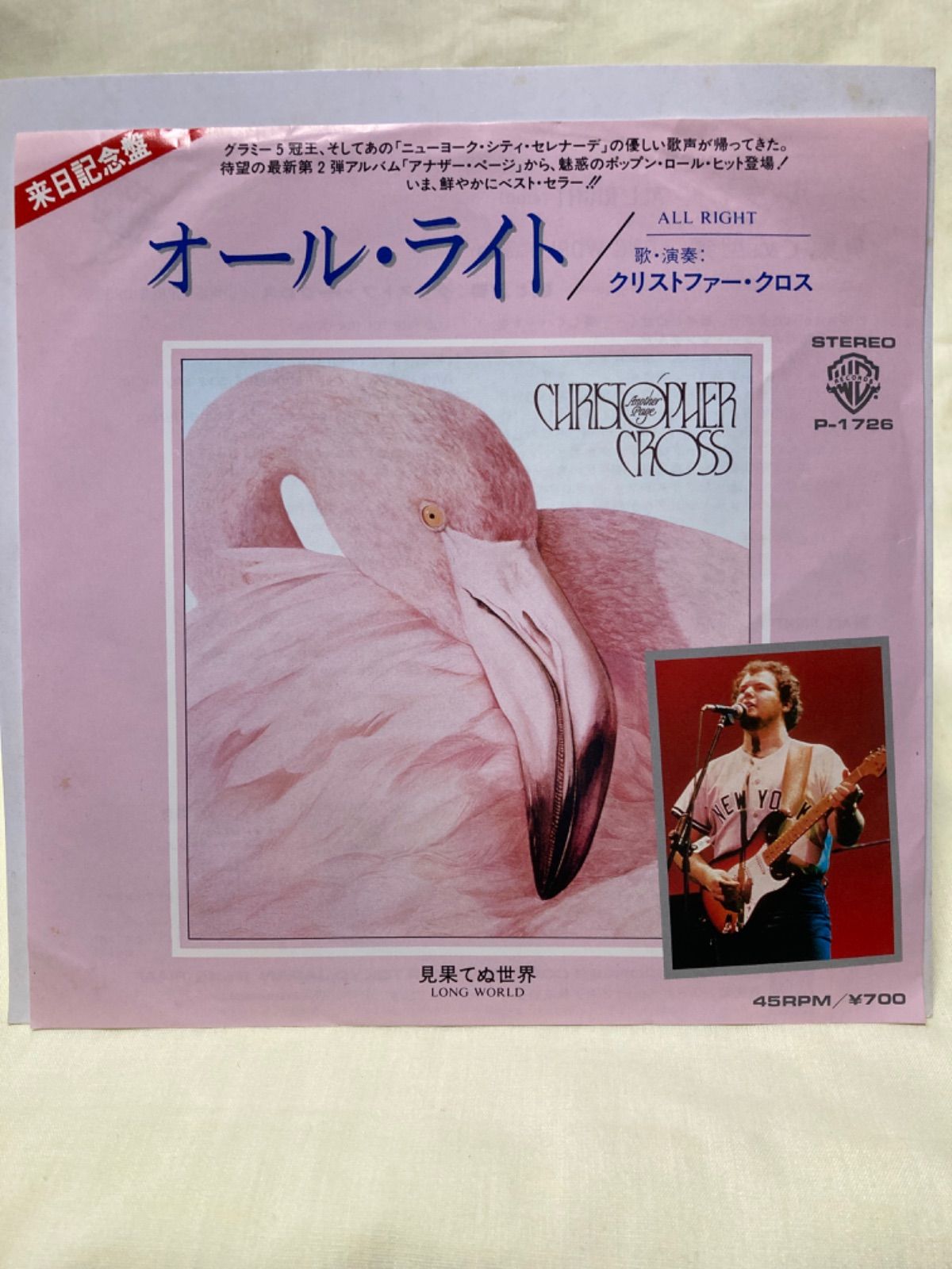 LP☆クリストファー・クロス / CHRISTOPHER CROSS / アナザー・ページ / ANOTHER PAGE / P-11286 -  レコード