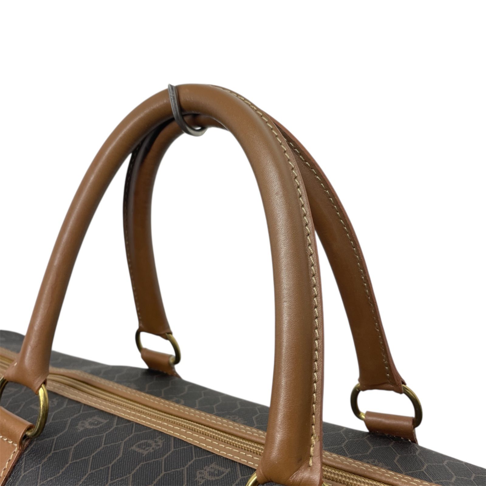 Fendi ボストンバッグ ネイビー ブラウン ストライプ セール中！【トム