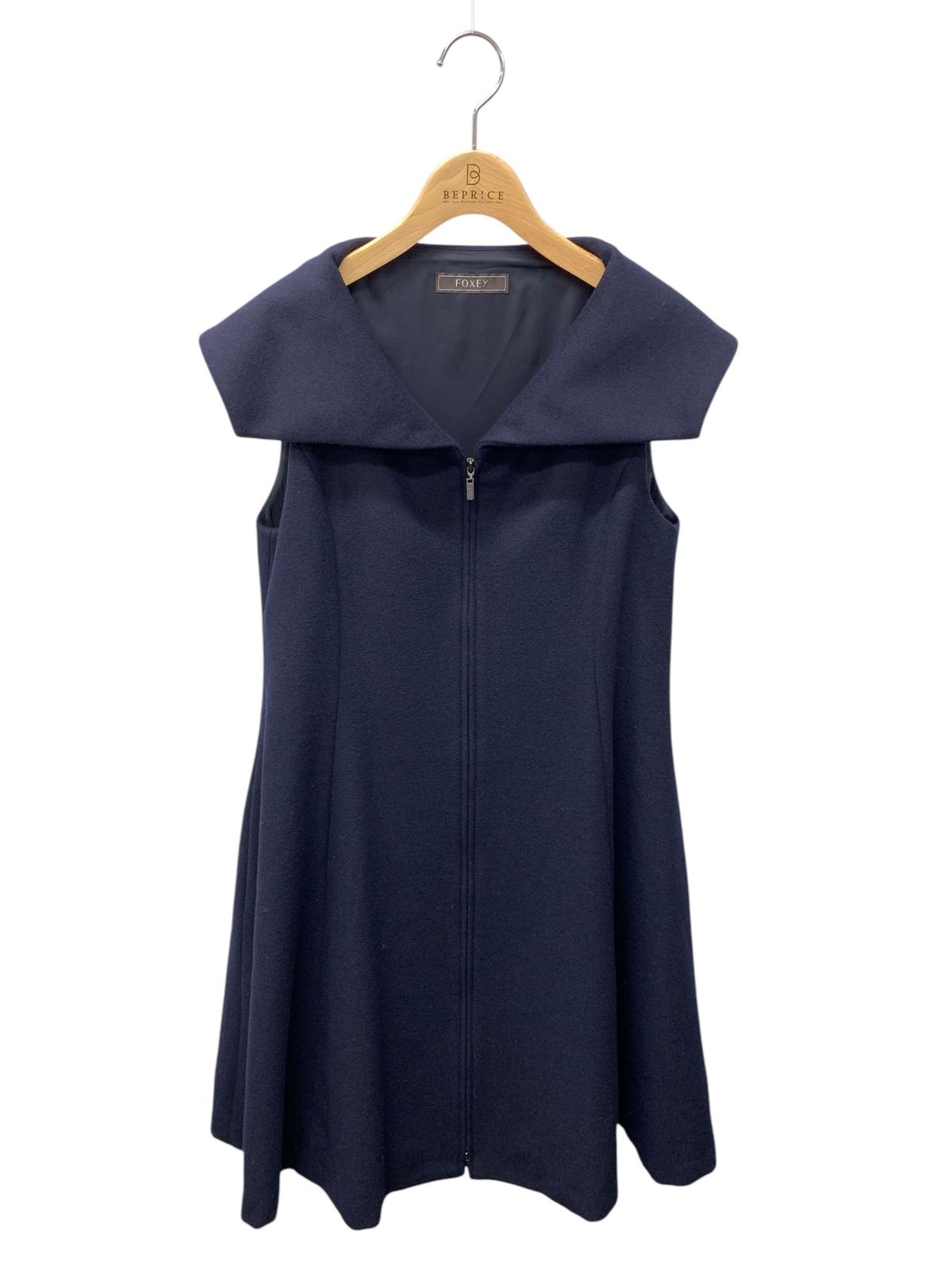 フォクシーブティック Dress Iris 43981 ワンピース 38 ネイビー