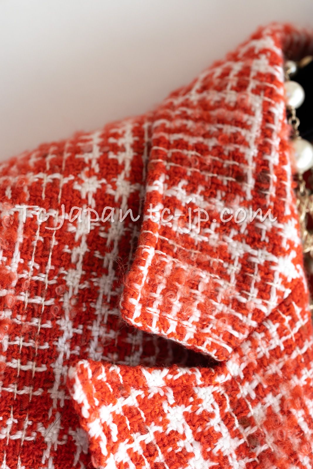 シャネル ジャケット CHANEL 貴重 キャンペーン限定品 レッド ホワイト  