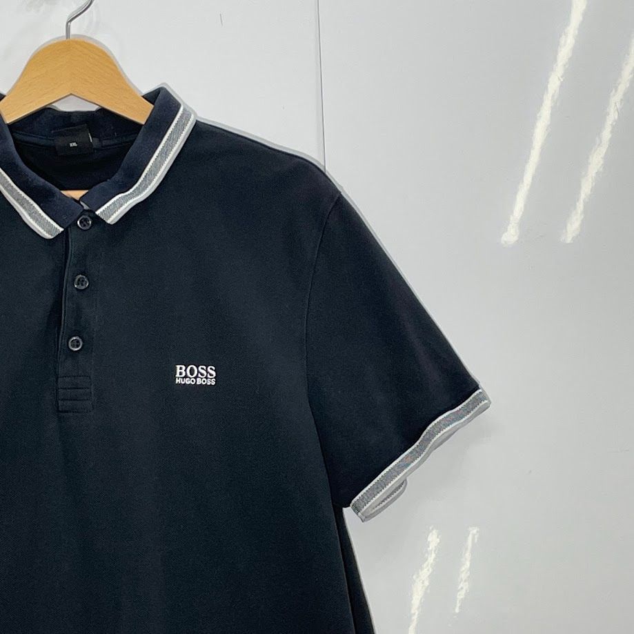 BOSS●ヒューゴボス＜ビッグサイズ・ワンポイントロゴ・ポロシャツ＞M0734y HUGO BOSS/ヒューゴボス REGULAR FIT 半袖 ポロシャツ ワン