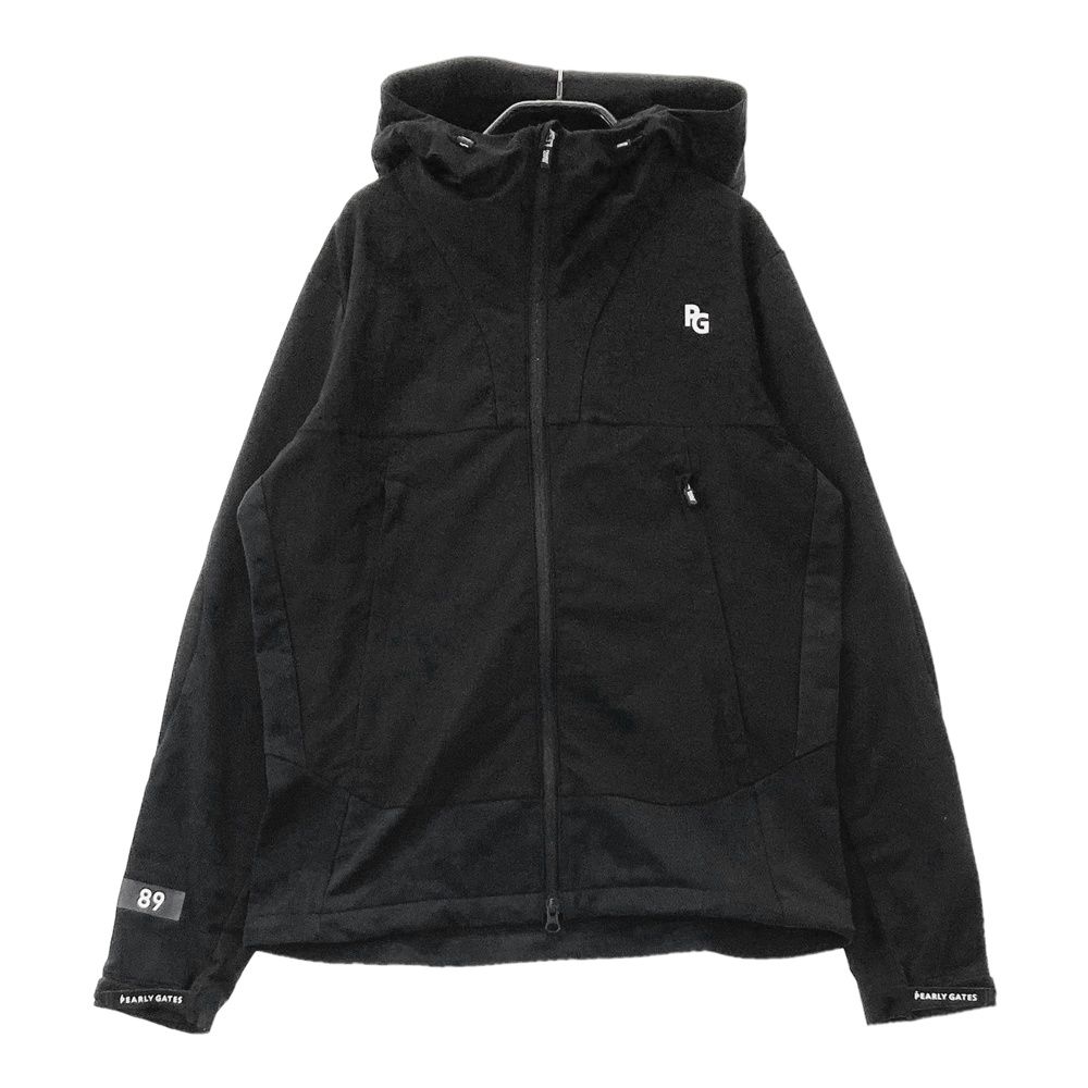 サイズ 1 PEARLY GATES パーリーゲイツ 2025年モデル フード付 ジップジャケット ブラック系 240101531157 ゴルフウェア レディース ストスト
