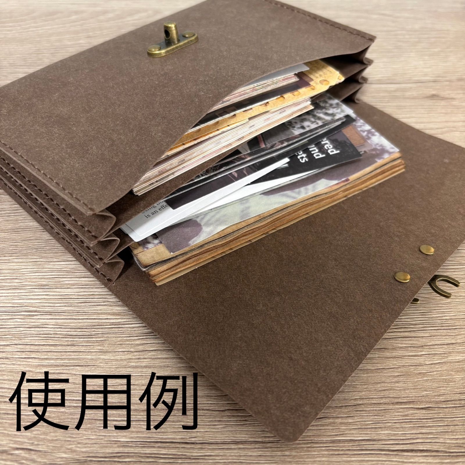 コラージュ収納ポーチ 蛇腹ポーチ - メルカリ