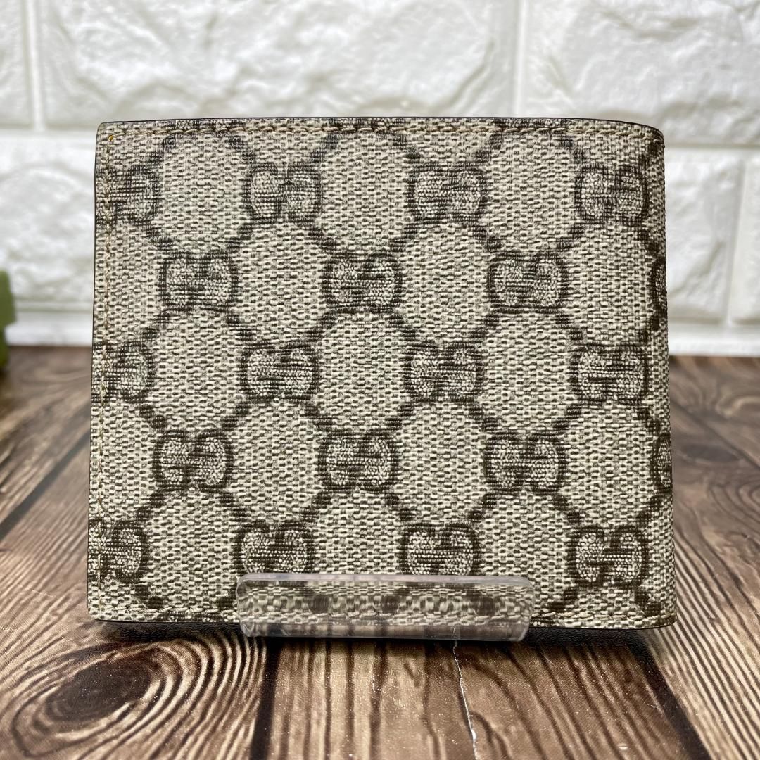 【新品未使用】GUCCI ネオヴィンテージGGスプリーム 二つ折り財布 グッチ(GUCCI)グッチ ネオ ヴィンテージ GGスプリーム 二つ折り財布