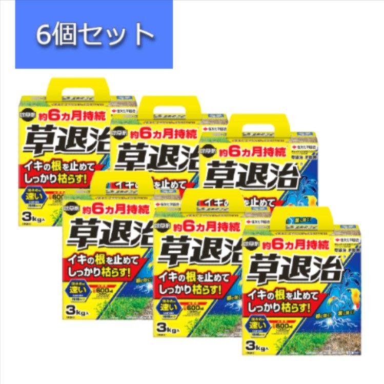 6個セット 住友化学園芸 除草剤 草退治E粒剤 3㎏ 雑草 枯らす 持続 効きめが速い