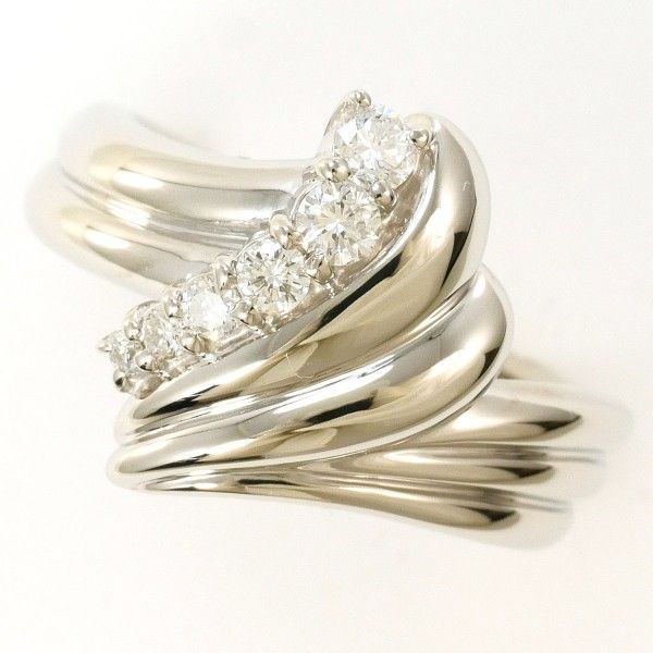 PT900 リング RING 指輪 8.5号 ダイヤ 0.22 総重量約6.7g