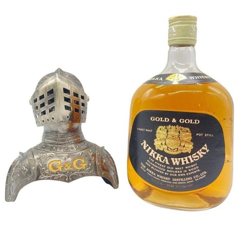 東京都限定◇ニッカ GOLD&GOLD クリアランス G&G 西洋 甲冑 ボトル