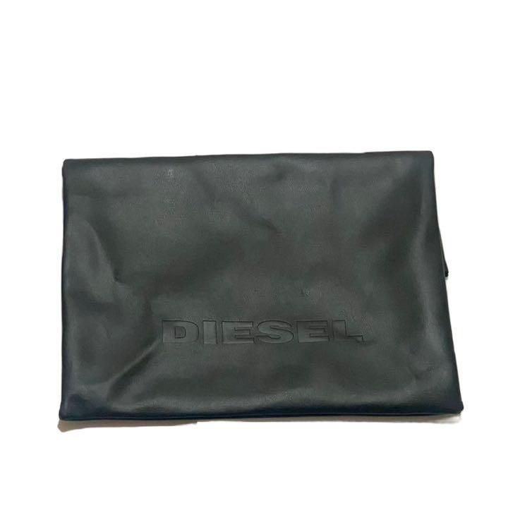 DIESEL　ディーゼル　クラッチバッグ　折り畳みタイプ　黒　未使用美品　メンズ