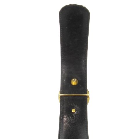 ダンヒル dunhill ベルト レザー ゴールド金具 ロゴ 黒 ブラック