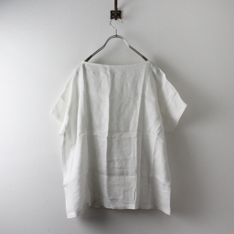 〔美品〕nestRobe リネンYネックブラウス 1.jpg