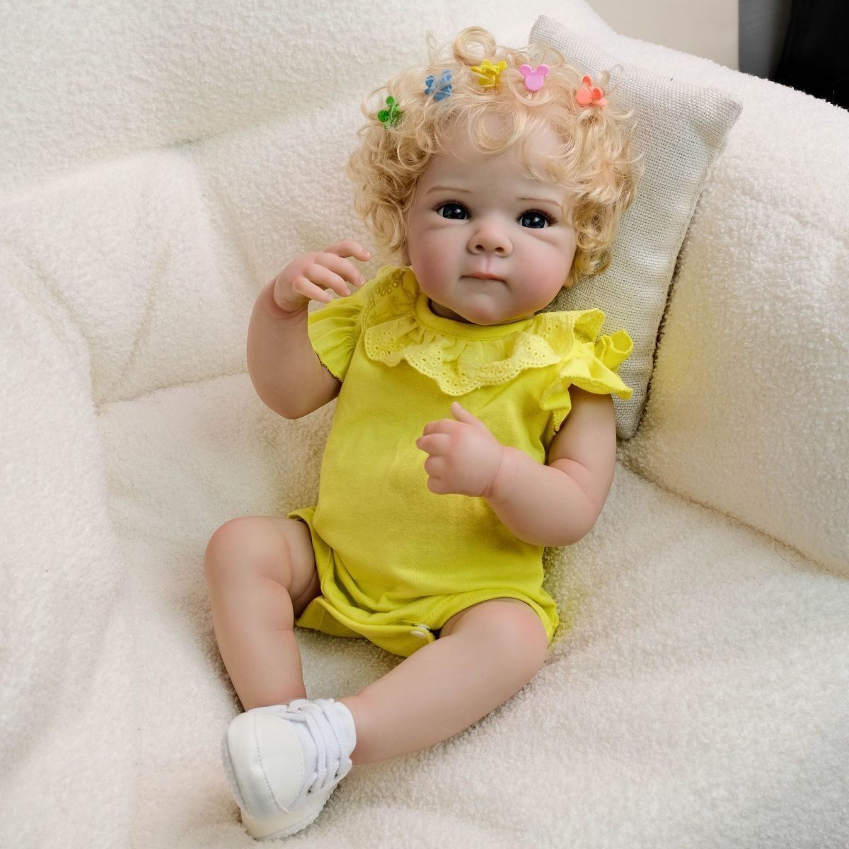 赤ちゃん 人形 Reborn Doll 49cm 赤ちゃんリボーンドールデビュー フルシリコンドール ビニールリアル シリコンリボーンベビードールベビードール 赤ちゃん人形女の子プリンセス服手作りのクリスマスの誕生日プレゼント 最高な贈り物でしょう r15