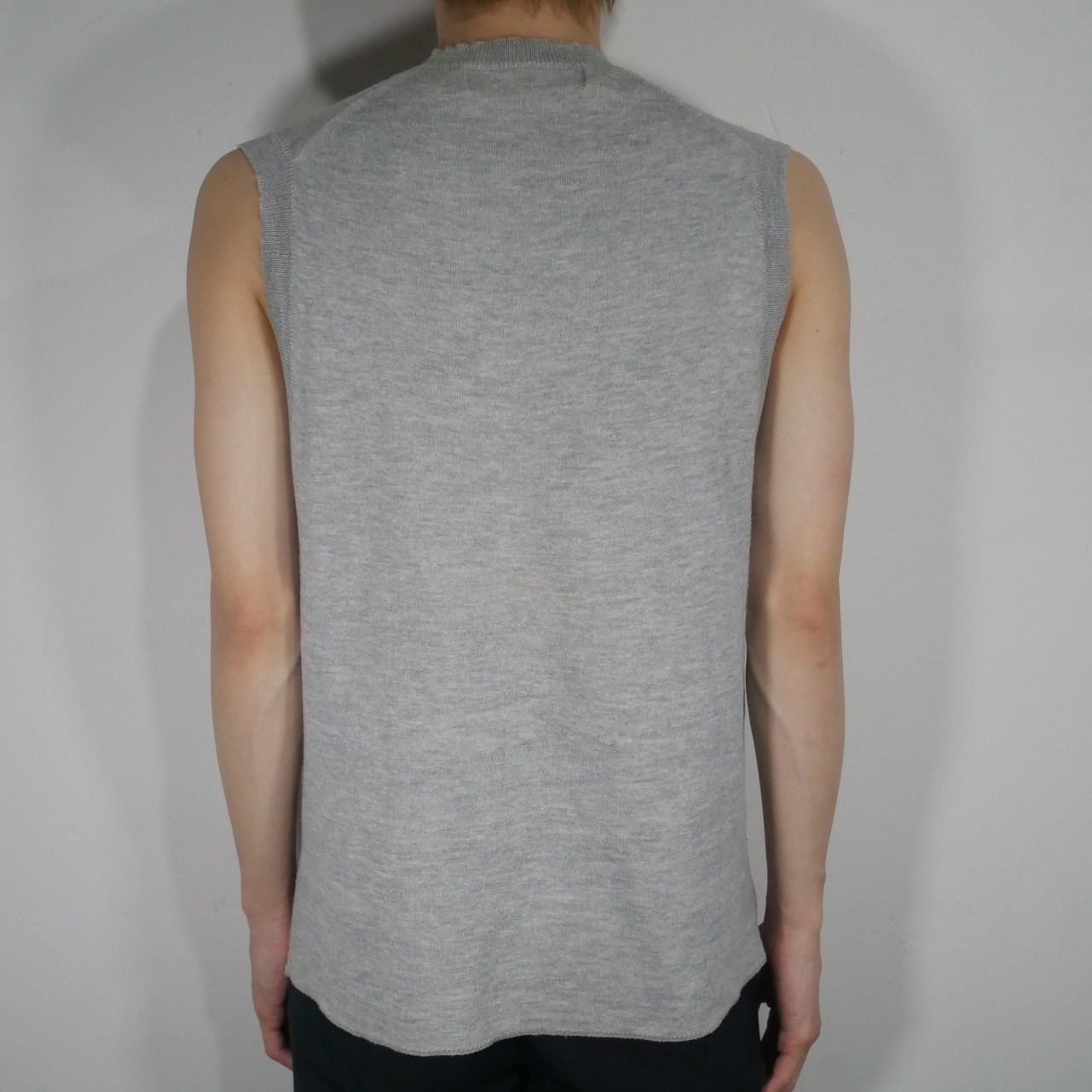 ad2003 comme des garçons homme plus message designed reversible vest